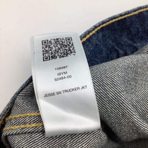 True Religion Mens Jesse‎ SN Trucker Jacket Blue Size XL NWT - Picture 6 of 7